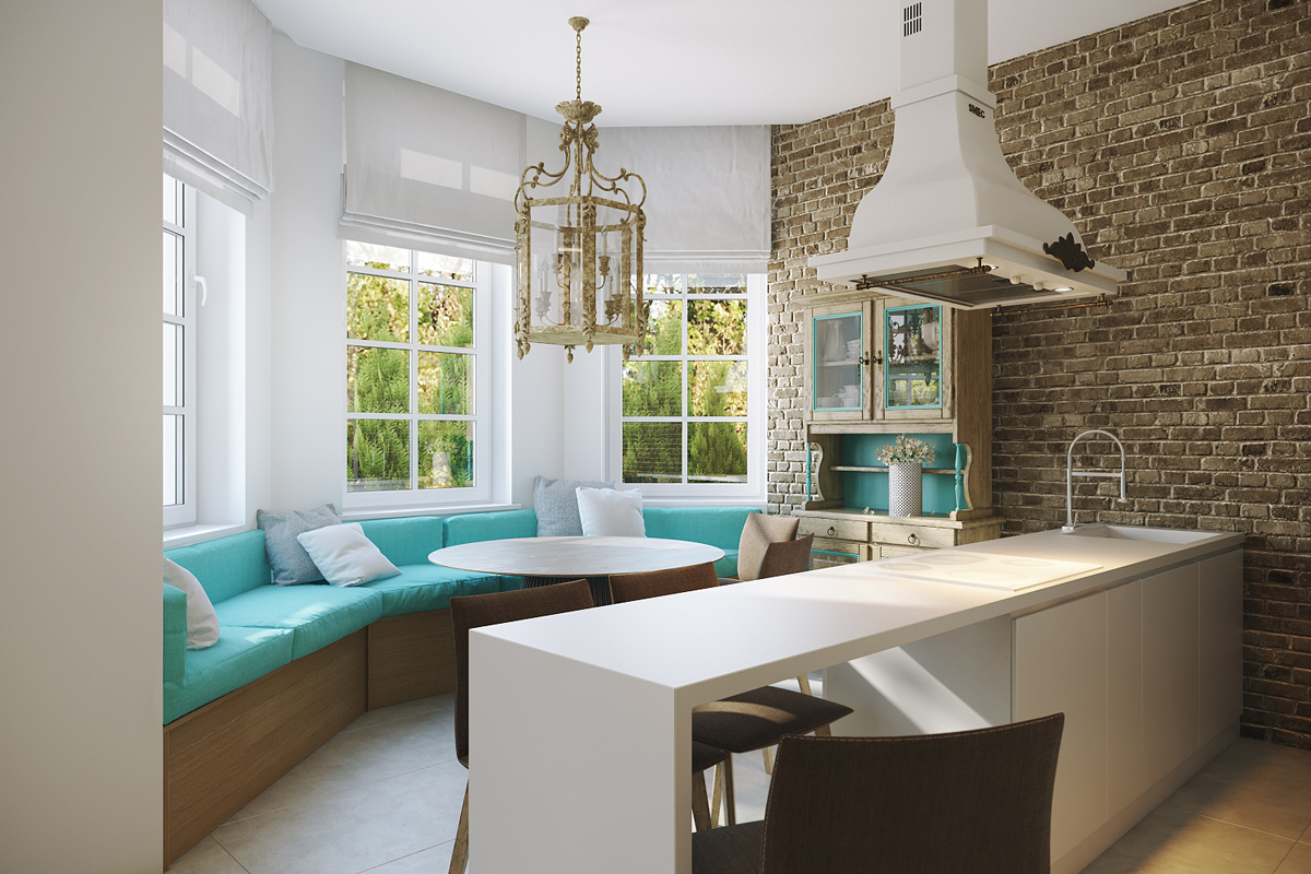 Дизайн інтер’єру кухні в сільському стилі