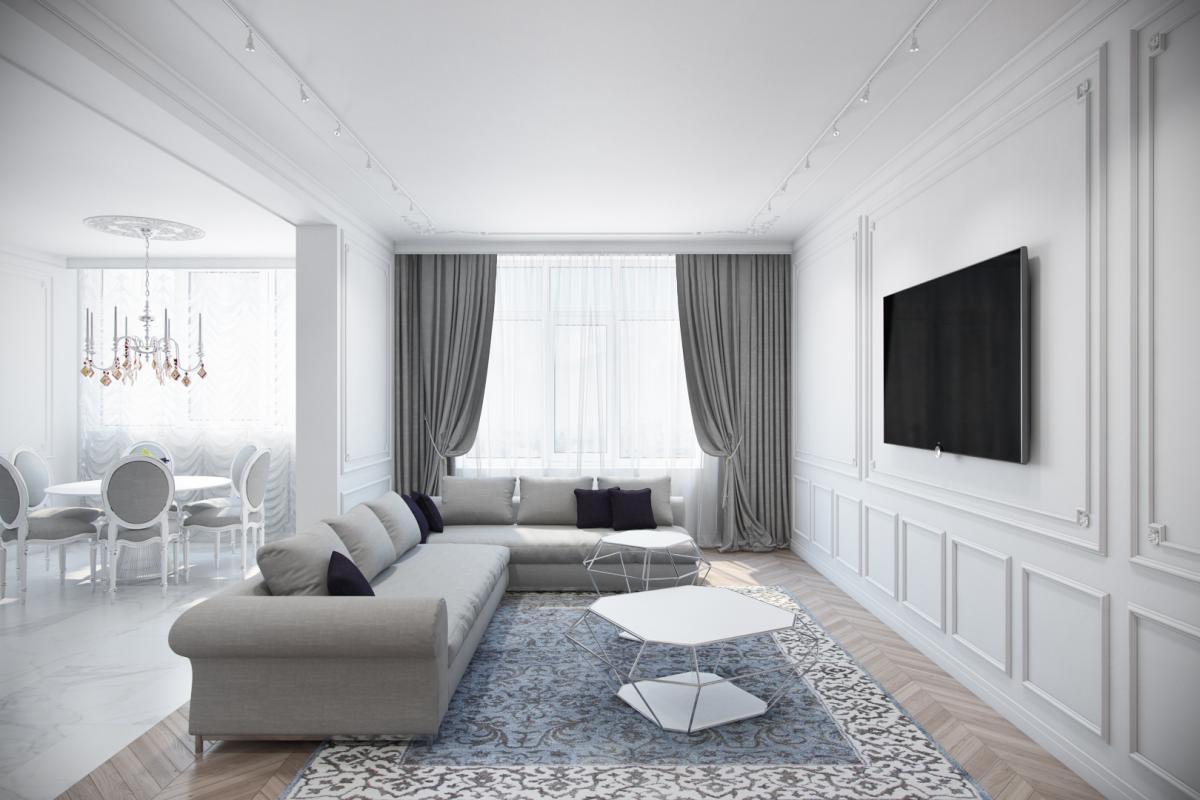 Інтер'єр у білих тонах