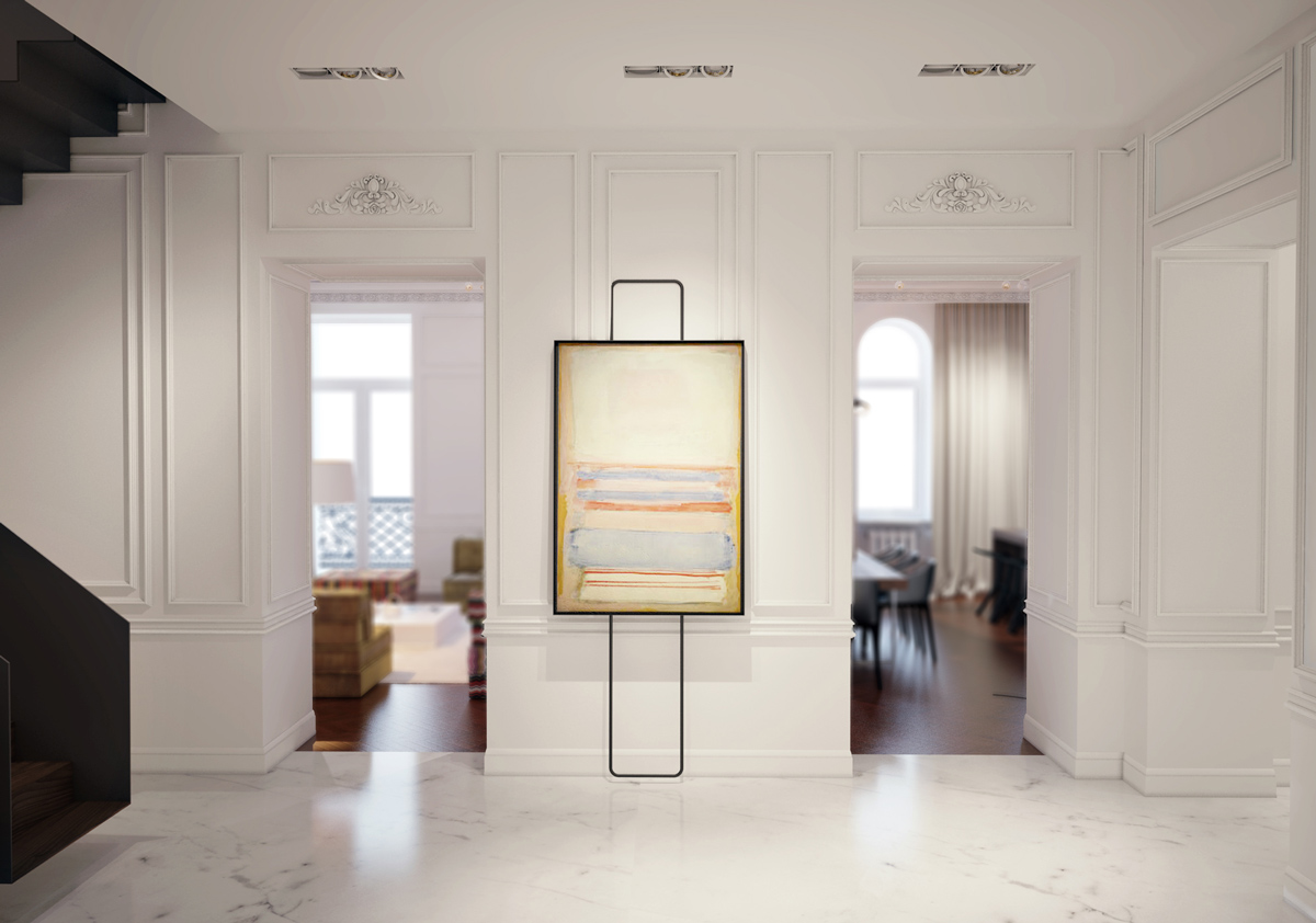 Камінь в інтер'єрі передпокою