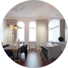 Дизайн пентхаусу площею 300 кв.м, м.Київ, вул.Лютеранська, 7 (автори: Олена Романюк, Микита Борисенко, Андрій Восколович)