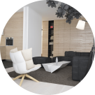 Дизайн двокімнатної квартири площею 80 кв.м, м.Київ, вул.Соломенська, 15 (автори: Олена Романюк, Микита Борисенко)