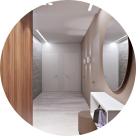 Дизайн квартири площею 90 кв.м, ЖК Відпочинок, вул. Петрицького, м. Київ (дизайнерка Олена Романюк)